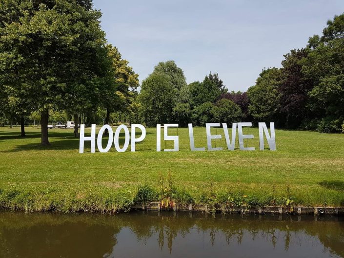 Letters Hoop is leven – Samenloop voor hoop Letters Hoop is leven - Samenloop voor hoop